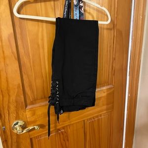 Women’s Forever 21 Black Corset Tie Dress Pants